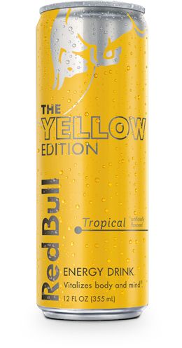 Red Bull Energy Drink, Carbonated Water, Tropical Punch, Cacao Beans, Marketing Concept, Carbonated Drinks, Energy Drink, Tropical Fruits, Tropical Fruit