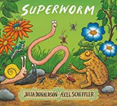 Super-long and super-strong, Superworm is always on hand to help animals and insects in need. From rescuing Baby Toad from a busy road or fishing Beetle out of a well – do not fear, Superworm is here! But who will come to Superworm's rescue, when he’s captured by the wicked Wizard Lizard and Crow? Luckily, all of Superworm’s friends have a cunning plan... Shiny foil highlights on the cover makes this a special gift for toddlers The fabulously funny bestseller from the UK’s number one picture Julia Donaldson Books, Axel Scheffler, Gruffalo's Child, Busy Road, Julia Donaldson, The Gruffalo, Help Animals, Stick Man, Rhyming Words