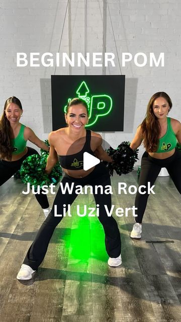 Let’s Cheer Up on Instagram: "I JUST WANNA ROCK!🤘🏽This routine may look quick but the motions are simple and will make you feel confident quickly after learning it❕Coach Nina is an enthusiastic teacher full of life and energy ❕Come learn from her on LetsCheerUp.com 📣   #letscheerup #lcucrew #lcufam #dance #cheer #pro" Level 1 Cheer Routine, Cute Cheer Dances, Cheer Dance Routines Easy, I Just Wanna Rock, Cheer Music, Cheer Dance Routines, Cheer Routines, School Cheerleading, Cheer Dance