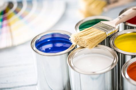 Acrylic vs. Latex Paint: Which Water-Based Formula Is Right for Your Project? Best Concrete Paint, Best Wood Stain, Hard Candy Recipes, Distressed Furniture Diy, Garage Floor Paint, Best Exterior Paint, Different Types Of Painting, Roof Flashing, Gallon Of Paint