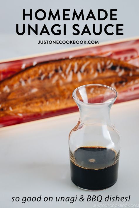 Unagi Sauce Recipe, Homemade Eel Sauce, Eel Sauce Recipe, Asian Sauce Recipes, Eel Sauce, Unagi Sauce, Just One Cookbook, Japanese Sauce, Bbq Dishes