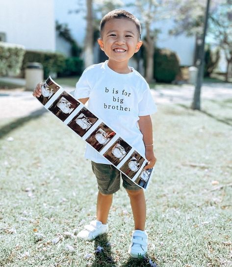 Soon To Be Big Brother, Big Brother Promotion, Pregnancy Announcement With Big Brother, Big Brother Gender Reveal, B Is For Big Brother, Second Baby Pregnancy Announcement, Big Brother Pictures, Sibling Reveal, Pregnancy Announcement Big Brother