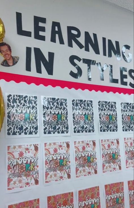 Harry Styles Bulletin Board Ideas, Harry Styles Classroom Ideas, Harry Styles Classroom Theme, Harry Styles Classroom Decor, Harry Styles Bulletin Board, Harry Styles Classroom, Early Preschool, Elementary Classroom Themes, Ra Bulletin Boards