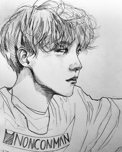 ☆JHOPE PENCIL FANART☆ CR:.nonconman Fanart Bts, Bts Art, Kpop Drawings, Arte Inspo, Fan Art Drawing, Bts Drawings, Bts Chibi, A Pencil, Kpop Fanart