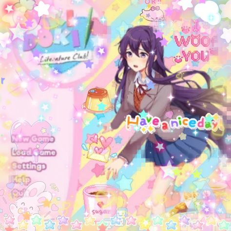 Yuri ddlc doki doki literature club cutecore rainbowcore Yuri Ddlc Wallpaper, Yuri Ddlc Wallpaper Phone, Yuri Ddlc Wallpaper Pc, Doki Doki Literature Club Icons, Ddlc Wallpaper Computer, Ddlc Cutecore, Doki Doki Literature Club Banner, Ddlc Poster Print, Ddlc Yuri