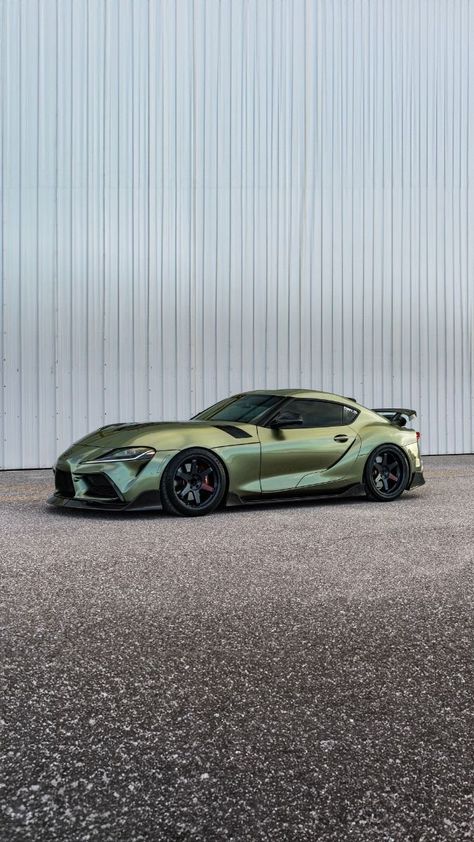 Cool Wrap Color  #supra #Toyota #2024supra #newsupra #toyotasupra #supramk5 #jdm #wheels #stance #mk5supra #mk5 #A90 #hellalow New Toyota Supra, Supra Mk5, 2025 Moodboard, Toyota Supra Turbo, Lexus Car, Jdm Wheels, Toyota Gr Supra, Super Fast Cars, Hell On Wheels