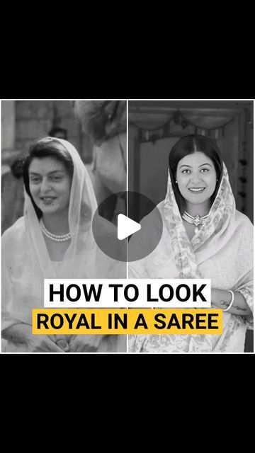 Royal Look In Saree, Royal Saree Look, Royal Saree, Maharani Gayatri Devi, Gayatri Devi, Royal Look, Clothes Women, Saree Look, Royal Fashion