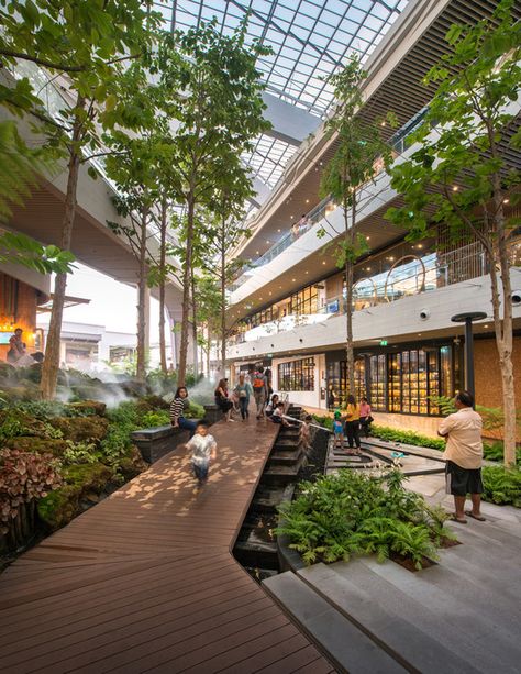 Mega Foodwalk / FOS | ArchDaily Campus Design, Plans Architecture, Mall Design, Hospital Design, Landscape Architecture Design, Green Architecture, Concept Architecture, Green Building, Urban Landscape