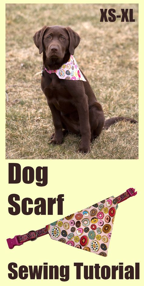 Dog Scarf | Charmed By Ashley Dog Bandana Diy, Dog Clothes Patterns Sewing, Dog Bandana Pattern, Puppy Scarf, Dog Crate Pads, Dog Sewing Patterns, Diy Dog Collar, Dog Bandanna, Dog Scarf