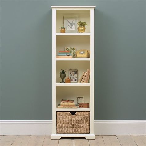 Burford Painted Large Bookcase - The Cotswold Company Kitchen Bookcase, Cotswold Company, Painting Bookcase, Slim Bookcase, Fitted Cabinets, Large Bookcase, House Vibes, Farmhouse Paint, Dream Living