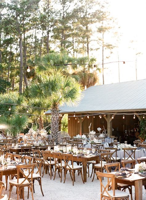 Southern Wedding Reception, Palmetto Bluff Wedding, Bluff Wedding, Sea Island Wedding, Montage Palmetto Bluff, Unique Wedding Receptions, Indoor Wedding Receptions, Romantic Wedding Receptions, Wedding Reception Fun