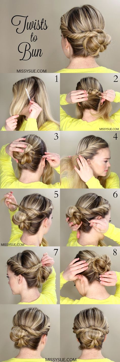 Twists to Bun Messy Braid, Easy Work Hairstyles, Hair Messy, Braids For Medium Length Hair, Wedding Hairstyles Medium Length, Easy Hairstyles Quick, Fishtail Braid, Super Hair, Hair Tutorials Easy