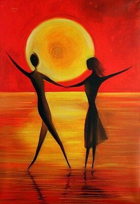 Two People Holding Hands, Love Canvas Painting, People Holding Hands, Afrique Art, Draw Two, Cubism Art, Silhouette Painting, African Art Paintings, Soyut Sanat Tabloları