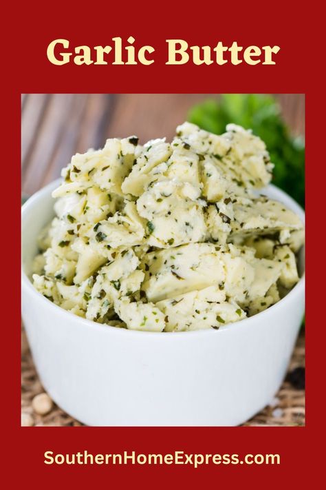 Garlic butter is a versatile ingredient that's delicious in a variety of dishes. Here is how to make your own with this super easy recipe. Recipe For Garlic Butter, How To Make Garlic Butter, Whipped Garlic Butter, Garlic Butter Compound, Compound Garlic Butter, Homemade Garlic Butter Spread, Roasted Garlic Butter Recipe, Simple Garlic Butter, Garlic Butter Recipe