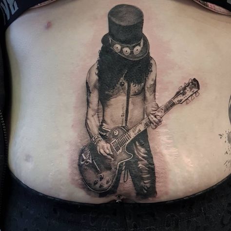 Slash Tattoo Ideas, Guitar Skull Tattoo, Slash Tattoo, Guitar Sleeve Tattoo, Guitar Tattoo For Men Forearm, Slash Portrait, Slash Skull Tattoo, S Tattoo, Tattoo Inspo