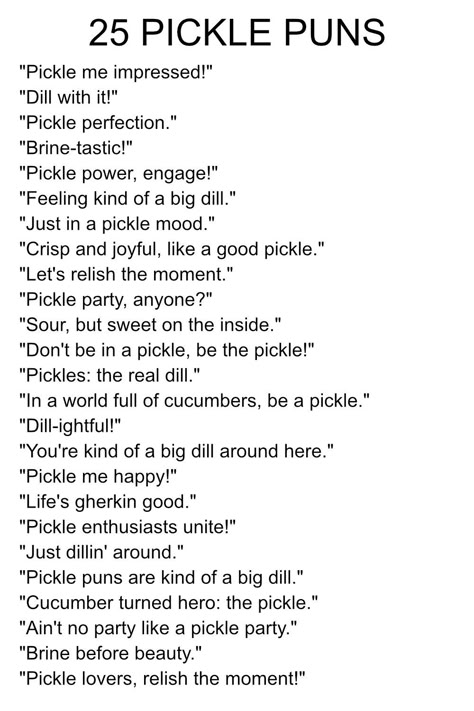 For those of us who relish a good pickle and believe puns are a big dill. Last Pickle She'll Ever Tickle, Pickle Sayings Funny Hilarious, She Tickles His Pickle Bachelorette, Pickle Themed Bachelorette Party, Pickle Bachelorette Party, Pickle Bar Ideas, Pickle Themed Birthday Party, Pickle Party Theme, Pickle Jokes