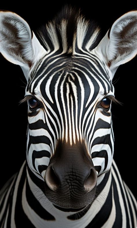 Animal Head Painting, Zebra Face Drawing, Zebra Images, Zebra Pictures, Zebra Face, Regard Animal, Zebra Art, Nature Art Drawings, Wild Animals Pictures