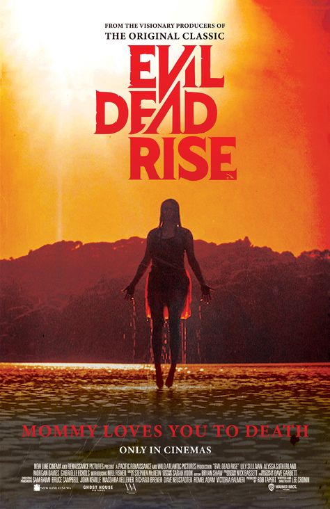 Evil Dead Rise Poster, Digital Horror, Evil Dead Rise, Terror Movies, Two Door Cinema Club, Mommy Loves You, Ghost House, New Line Cinema, Evil Dead