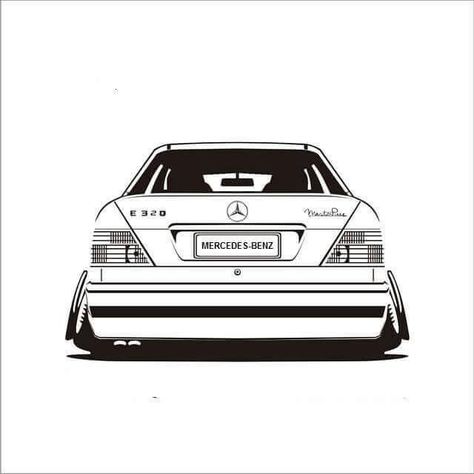 Otomotif Design, Cars Printable, Mercedes Vintage, Cars Vector, Mercedes 300e, Race Car Coloring Pages, Mercedes Logo, Mercedes 190, Mercedes W124