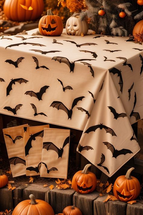 Labeol Halloween Tablecloth,3 PCS Bat Tablecloths for Halloween Party Decorations, 108"x 54" Disposable Waterproof Plastic Rectangle Table Cloth,Halloween Decorations for Halloween Party Haunted House Witchy Tablecloth, Goth Tablecloth, Halloween Cloth Napkins, Rectangle Table Cloth, Bat Tapestry, Haunted House Halloween Party, Decorations For Halloween, Halloween Tablecloth, Halloween Party Decorations