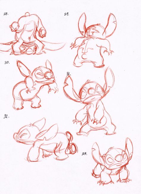 lilo and stitch Stitch Concept Art, Stitch Character Design, Chris Sanders, Lilo And Stitch Characters, Disney Doodles, Magic Runes, Stitch Character, Stitch Drawing, Character Model Sheet