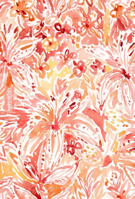 Sunday sun rays Your donuts a-glaze Summer simmers Clouds make it dimmer Those peaches drip Like lilies on my lips // Click through to shop and download. #lily Boho Floral Pattern, Summer Prints Pattern, Barbra Ignatiev, Summer Pattern Design, Lotus Artwork, Boho Florals, Bold Boho, Painterly Floral, Summer Orange