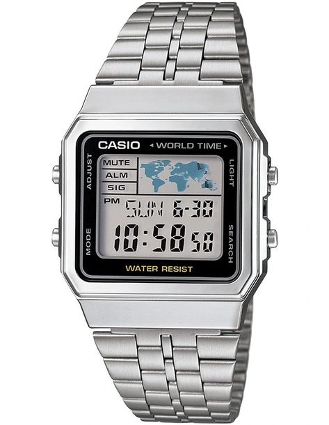 Map Watch, Casio Digital, Casio Vintage, Casio Classic, Casio Edifice, Countdown Timer, Metal Straps, Casual Watches, Classic Watches