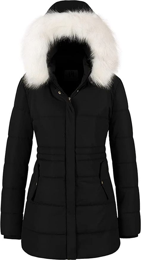 Womens Parka Winter, Winter Coat Parka, Warm Coats, Womens Faux Fur Coat, Snowy Weather, Winter Puffer Jackets, Warm Winter Jackets, Womens Puffer Vest, Puffer Jacket Women