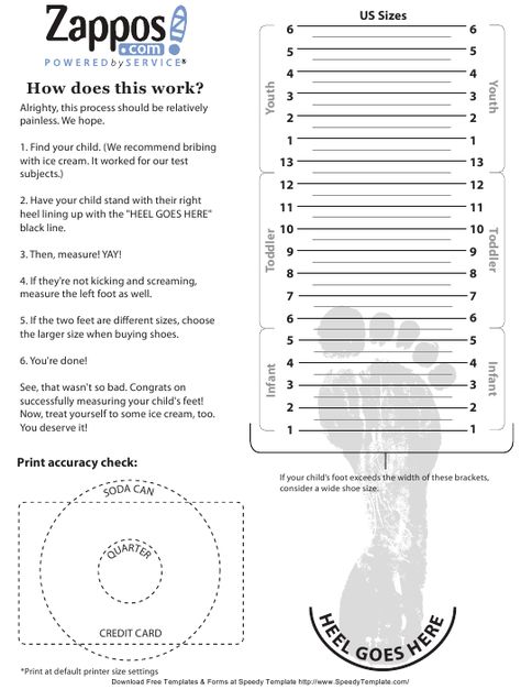 Zappos Kid Shoe Size Chart Download Printable PDF | Templateroller Kids Shoe Size Chart, Toddler Shoe Size Chart, Baby Shoe Size Chart, First Grade Reading Comprehension, Marvel Gif, Shoe Chart, Shoe Size Chart Kids, Baby Printables, Toddler Size Chart