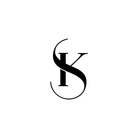 K And S Tattoo, Ks Tattoo Design, Sk Initials Logo, K And S Logo, Sk Tattoo Letter, Sk Design Logo, Sk Monogram Logo, Ks Monogram Design, Sk Calligraphy