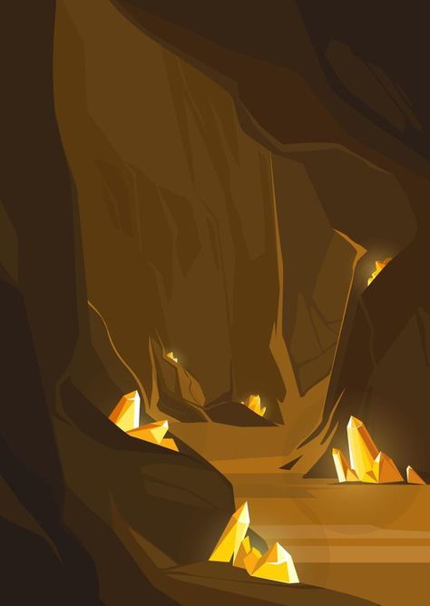 Cave Art Drawing, Cave Illustration, Bg Reference, Cave Drawing, Crystal Caves, Cave Drawings, Design Cafe, Game Gui, Underground World