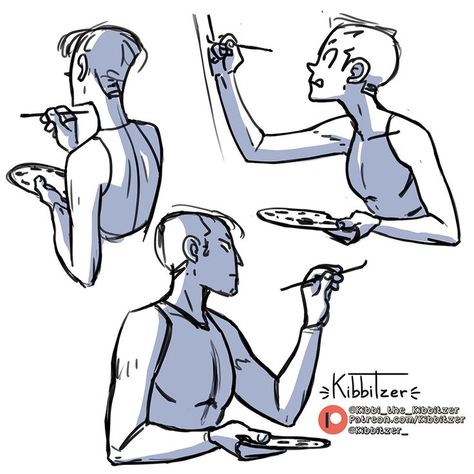 Thruple Pose Reference, Baking Reference Pose, Kibbitzer Pose Reference Male, Kibbitzer Pose Reference Couple, Wizard Drawing Reference, Holding Fork Reference, Writing Pose Reference, Drinking Drawing Reference, Kibbitzer Reference