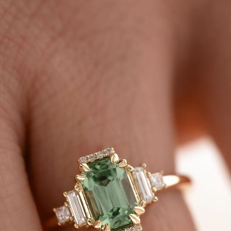 Brianna Trudell on Instagram: "(SOLD!) The Sura 1.24 CT Mint Green Tourmaline Ring✨ Now available! Check my new arrivals section at lavendercreekgems.com ✨✨✨" Tourmaline Ring Engagement, Tourmaline Engagement Ring, Green Tourmaline Ring, Shiny Objects, Cute Engagement Rings, Future Engagement Rings, Dream Engagement, Tourmaline Ring, Dream Engagement Rings