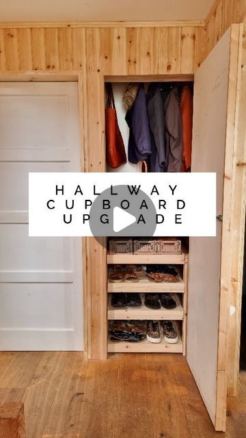 Alice in Scandiland on Instagram: "Hallway Cupboard Upgrade. I'll share more about this transformation on the blog soon, but for now I hope you enjoy this organisation sensation. . . . . . #organiseyourlife #organisation #hallwaydecor #shoestorage #smallspaces #smallroomideas #organizeyourlife #storageporn #hallwaycupboard #shoecupboard #smallspaceliving #organized #interiorboom #interiorreel #apartmenttherapy #marieclairemaison #myhomevibe #myhometoinspire #organization #organizationideas" Coat Cupboard, Hallway Cupboards, Hall Cupboard, Shoe Cupboard, Cupboard Storage, Organize Your Life, Hallway Decorating, Small Space Living, Apartment Therapy