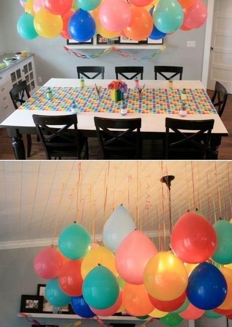 balloon decorations without helium. Smart since there is a global helium shortage cheap easy party decor Balloon Decorations Without Helium, Cheap Party Decorations, Ballon Party, Idee Babyshower, Diy Balloon Decorations, Easy Parties, Event Decoration, Balloon Diy, Birthday Fun