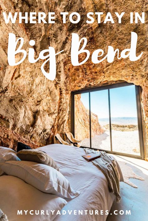 Big Bend National Park is the best place to stargaze in Texas, and what better way to stargaze than by sleeping in a luxurious suite inside an actual Texas cave surrounded by limitless sky? Lucky for you, there are several unique accommodations in Big Bend, so you have a lot of options, like a glamping bubble, an off-grid adobe dome, and a land yacht! This luxurious cave is also near the town of Terlingua, which has several things to do you can add to your Big Bend itinerary. Canyon Lake Texas Things To Do, Big Bend Itinerary, Big Bend National Park Lodging, Big Bend National Park Itinerary, Big Bend Texas, Big Bend Elopement, Texas Elopement Destinations, Texas Glamping, Terlingua Texas