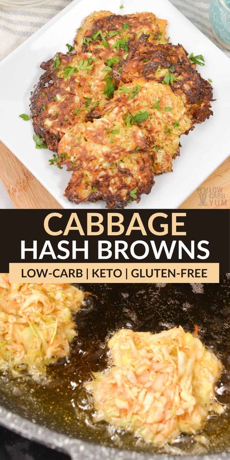 Keto Cabbage, Cabbage Recipes Healthy, Lo Carb Recipes, Hashbrown Recipes, Eating Better, Low Carb Sides, Low Carb Side Dishes, Low Carb Vegetables, Keto Side Dishes