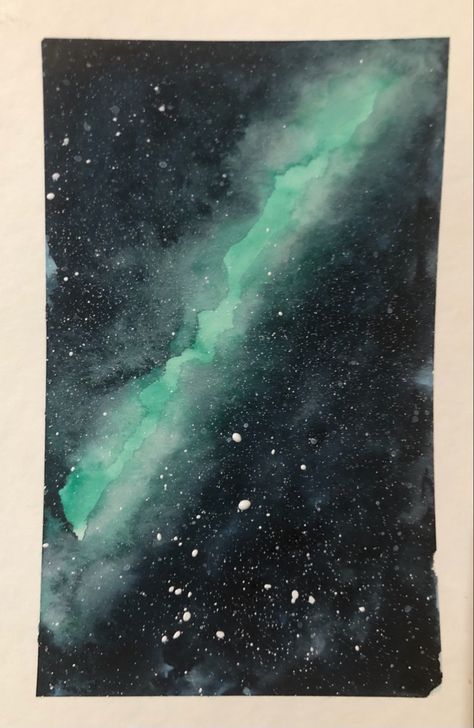 Galaxy Painting Easy Watercolor, Universe Painting Easy, Astronomy Painting Easy, Outer Space Watercolor, Watercolor Art Space, Watercolor Space Painting, Planet Painting Easy, Universe Watercolor, Universe Painting Acrylic