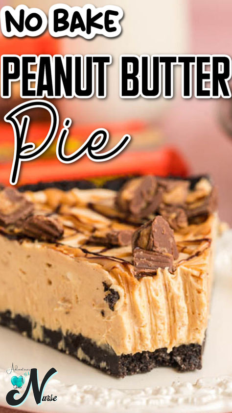 Craving a delightful summer dessert that's easy to make and doesn't require turning on the oven? Try this No-Bake Peanut Butter Pie! With a creamy, rich peanut butter filling and a crunchy graham cracker crust, it's the perfect treat to cool down on hot days. Chocolate Bottom Peanut Butter Pie, Peanut Butter Fudge Pie With Pretzel Crust, Peanut Butter Pie With Brownie Crust, Easy Chocolate Cheesecake Peanutbutter Pie, Easy Reeses Pie, Choc Peanut Butter Pie No Bake, Perkins Peanut Butter Silk Pie Recipe, Easy Pies To Make With Graham Cracker Crust, Chocolate Peanut Butter Crunch Pie