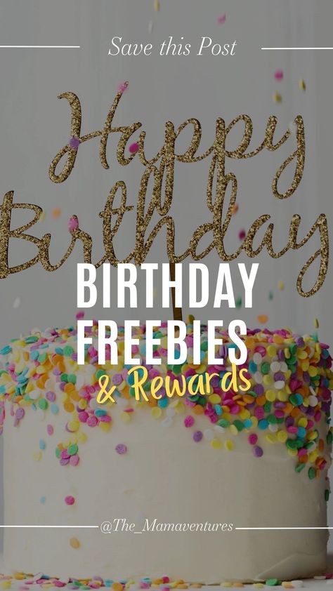 Birthday Rewards & Freebies Birthday Freebies 2024, Your Birthday Month, Birthday Rewards, Birthday Freebies, It's Your Birthday, Birthday Month, Useful Life Hacks, Life Is Good, Life Hacks