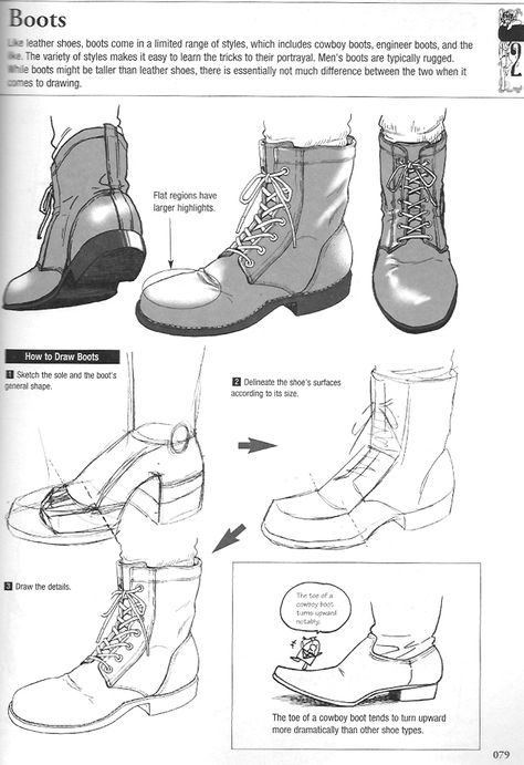 Useful information on drawing footwear... from socks to boots. Reference Tutorial, Boots Drawing, Boots 2020, Tutorial Drawing, Shoes Drawing, 캐릭터 드로잉, Drawing Clothes, Drawing Skills, Drawing Lessons