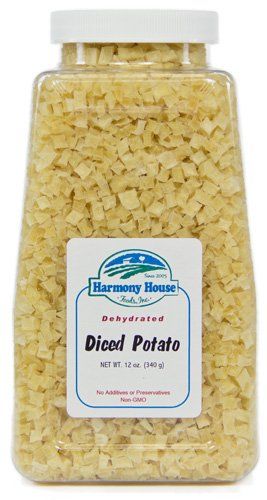 Harmony House Foods, Dried Potatoes, Diced, 12 Ounce Quart Size Jar Dried Onions, Best Freeze Dried Food, Dehydrated Vegetables, Dried Potatoes, Harmony House, Dried Vegetables, Pasta Soup, Diced Potatoes, Freeze Drying Food