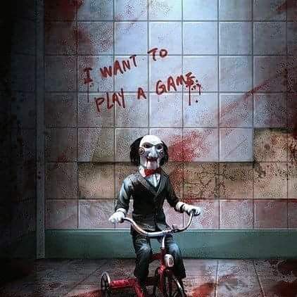 Saw Wallpaper, Saw Movies, Jigsaw Saw, Game Poster, Creepy Clown, I'm Busy, Play A Game, Iphone Backgrounds, Awesome Designs