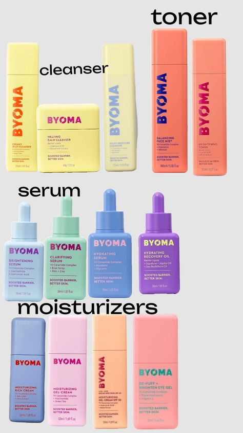 ||•byoma skincare•|| Byoma Skincare Melting Balm Cleanser, Byoma Skincare Safe For Kids, Byoma Skincare, Watermelon Scrub, Acne Cleaning, Braces Tips, Recommended Skin Care Products, Prom Makeup Looks, Sephora Skin Care