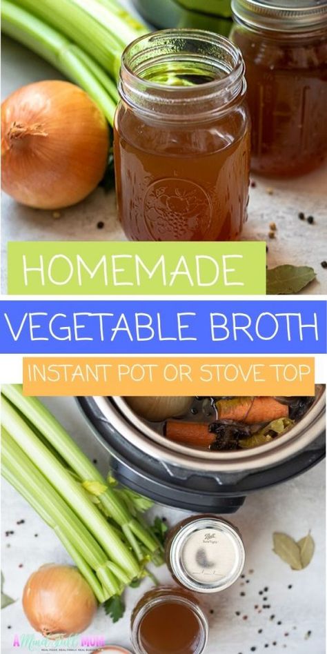 Vegetable Broth Instant Pot, Broth Instant Pot, Recipes With Vegetable Broth, Cream Soups, Homemade Vegetable Broth, Stock Recipes, Flavorful Vegetables, Veggie Stock, Vegetable Broth