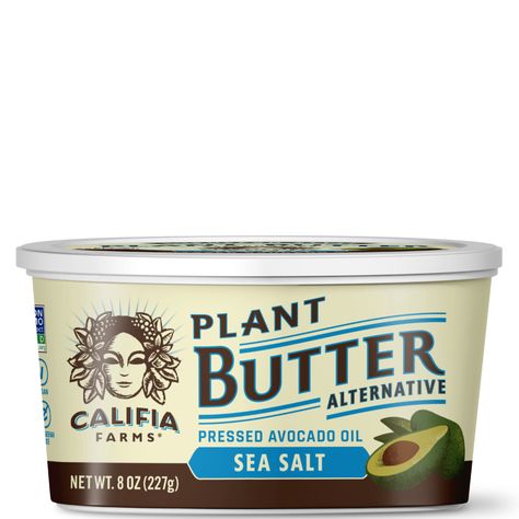 Plant Butter Sea Salt with Avocado Oil – Califia Farms Plant Based Butter, Plant Butter, Healthy Eating Quotes, Califia Farms, Eating Quotes, Butter Alternative, Butter Brands, Olive Oil Butter, Reading Food Labels