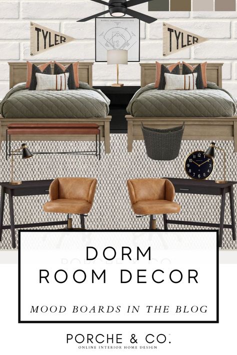 In the blog, we delve into the world of dorm room decor, offering our top advice for sprucing up your dorm space. Explore our handpicked college dorm room decor mood boards brimming with creative ideas to transform your dorm. Visit the blog for more insights and dorm decor inspiration. Georgetown Dorm, Western Washington University Dorms, Room Overview, Guy’s Dorm Room, Different Home Decor Styles, Room Styling, College Dorm Room Decor, College Dorm Room, College Kids