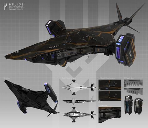 Stealth Spaceship Concept, Stealth Spaceship, Transport Spaceship, Aerospace Design, Space Ships Concept, Space Fighter, Space Ship Concept Art, Starship Concept, Starship Design