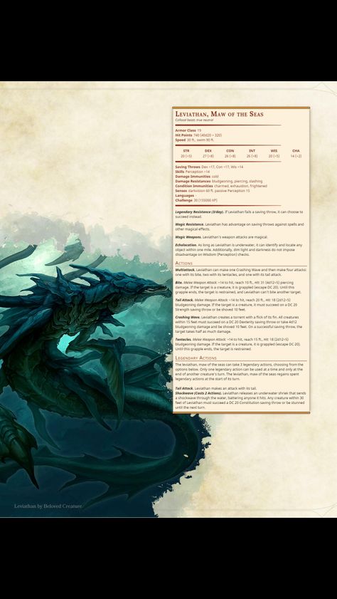 5e Monsters, Homebrew Monsters, Dnd Stats, Dnd Homebrew, Dnd Classes, Dungeons And Dragons 5e, D D Monsters, Dnd 5e Homebrew, Dnd Dragons