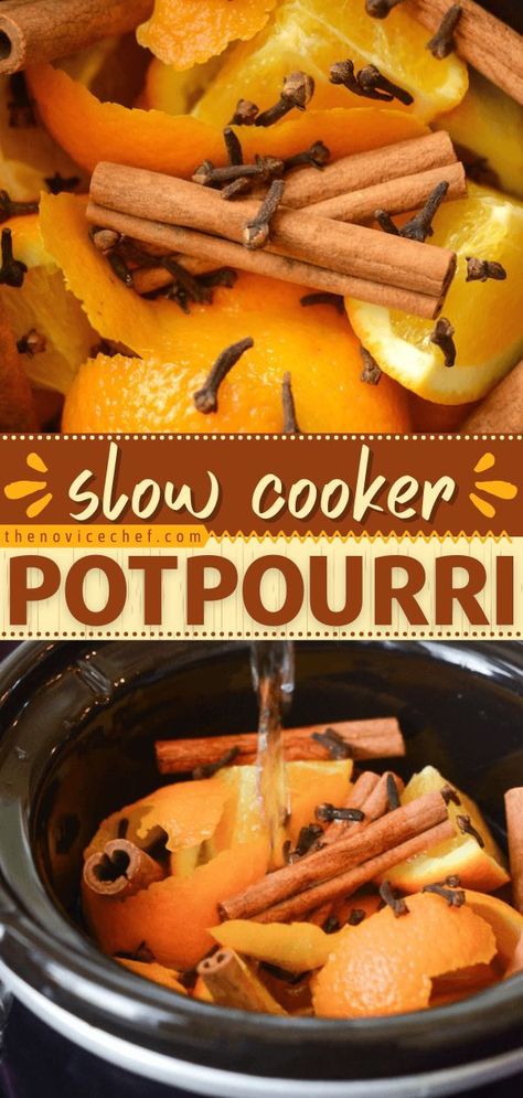 Crockpot Potpourri, Orange Potpourri, Potpourri Recipe, Fall Potpourri, Air Freshener Recipes, Fall Smells, Homemade Potpourri, Simmer Pot Recipes, Fall Crockpot Recipes